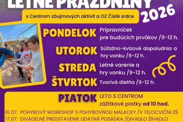 Pozývame deti na prázdninový program